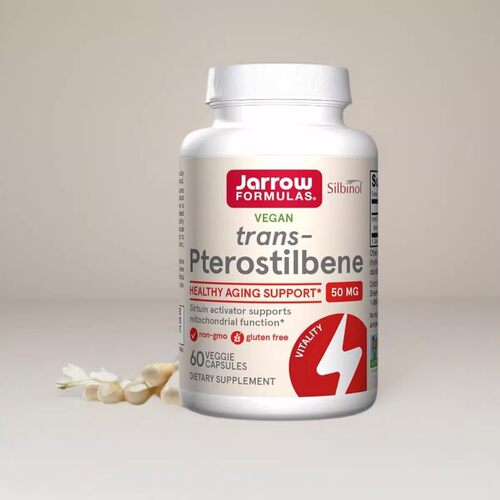 美国Jarrow trans-Pterostilbene反式紫檀芪60粒