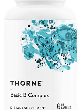 现货美国Thorne Research Basic B 基本复合维生素B胶囊60粒素食