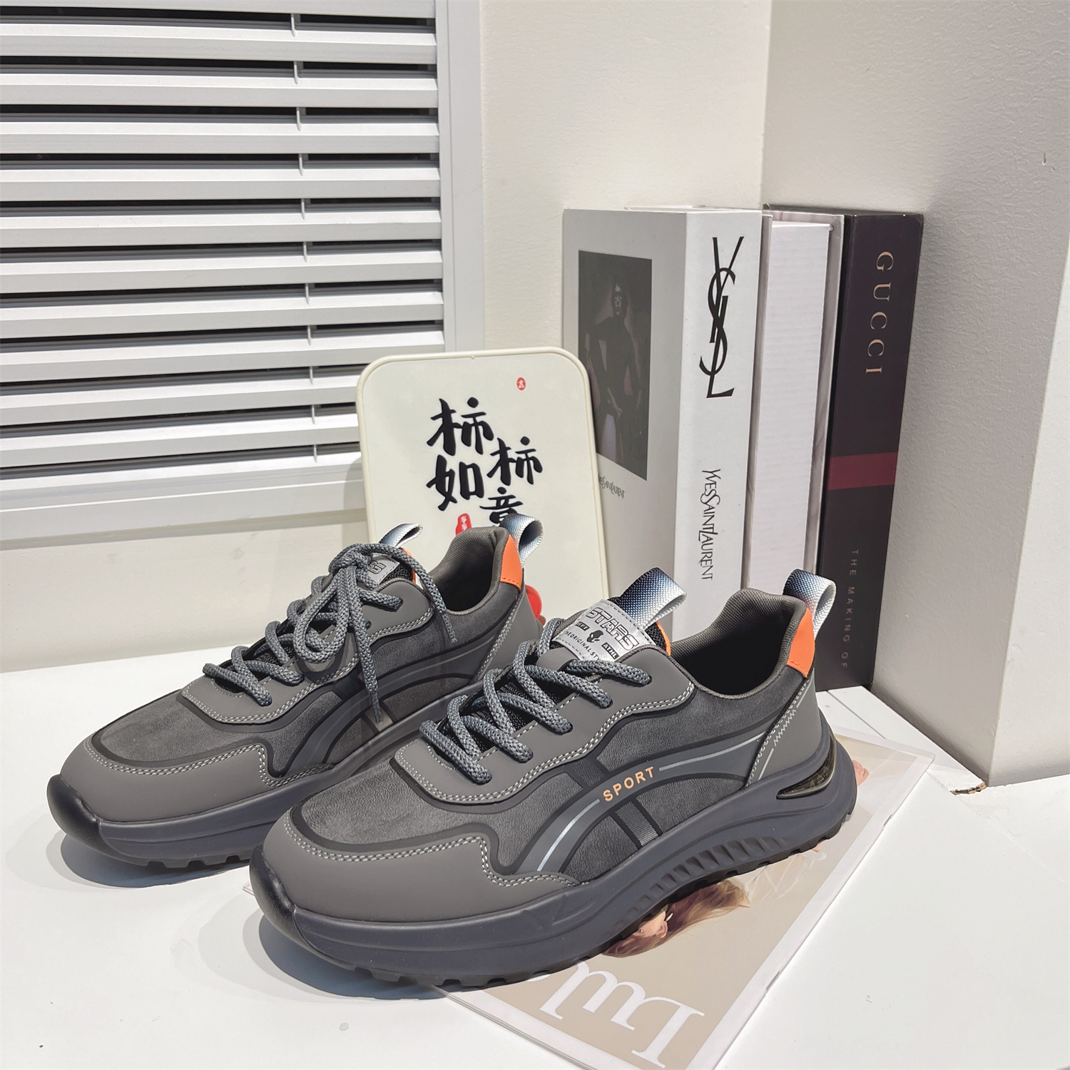 断码清仓男鞋平底板鞋休闲鞋运动鞋软底百搭舒适日常8006203-17