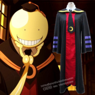 暗杀教室 杀老师 E班班主任 cos服 披风 袍子 cosplay服装 cos帽