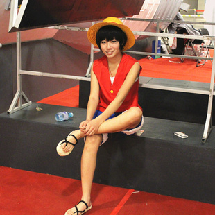 海贼王cosplay服装 衣服日本动漫火爆热销cosply男全套 路飞cos服