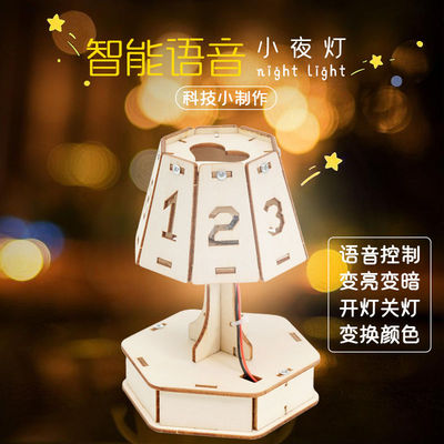 智能语音台灯diy教具儿童科技制作小发明手工模型科学实验材料包