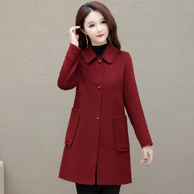 今年流行爆款加厚毛呢外套女
