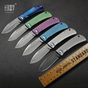 现货！重折叛逆无锁口袋刀M390粉末钢瑞粉钢钛合金钛大马柄可劈砍