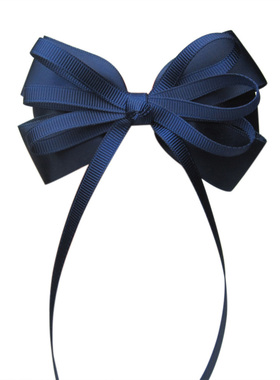 丽龙湾 手工蝴蝶结发饰 韩版边夹顶夹发圈弹簧夹426