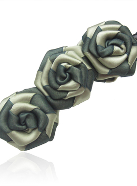 丽龙湾手工蝴蝶结发饰发夹头饰 竖夹banana夹香蕉夹春夏新品 703