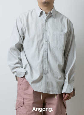 Ang2 Stu 天丝老钱风 舒适度满分 高级感男式纯色长袖休闲衬衫