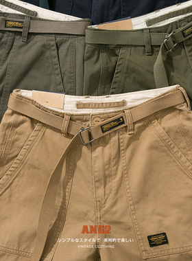 ANG2 微宽松锥形小直筒 上身效果满分！复古男式多袋工装休闲裤