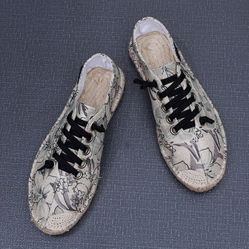 防臭亚麻渔夫鞋男鞋夏季2025新款