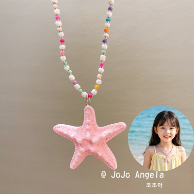 JoJo儿童发饰百搭花朵项链女童锁骨链宝宝串珠颈链毛衣链新年配饰 — 2