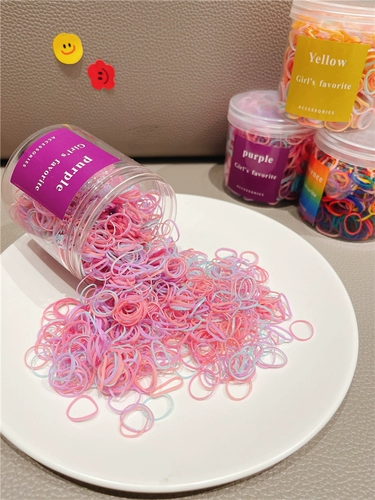 Детский безвредный аксессуар для волос, одноразовая маленькая детская резинка для волос, не повреждает волосы