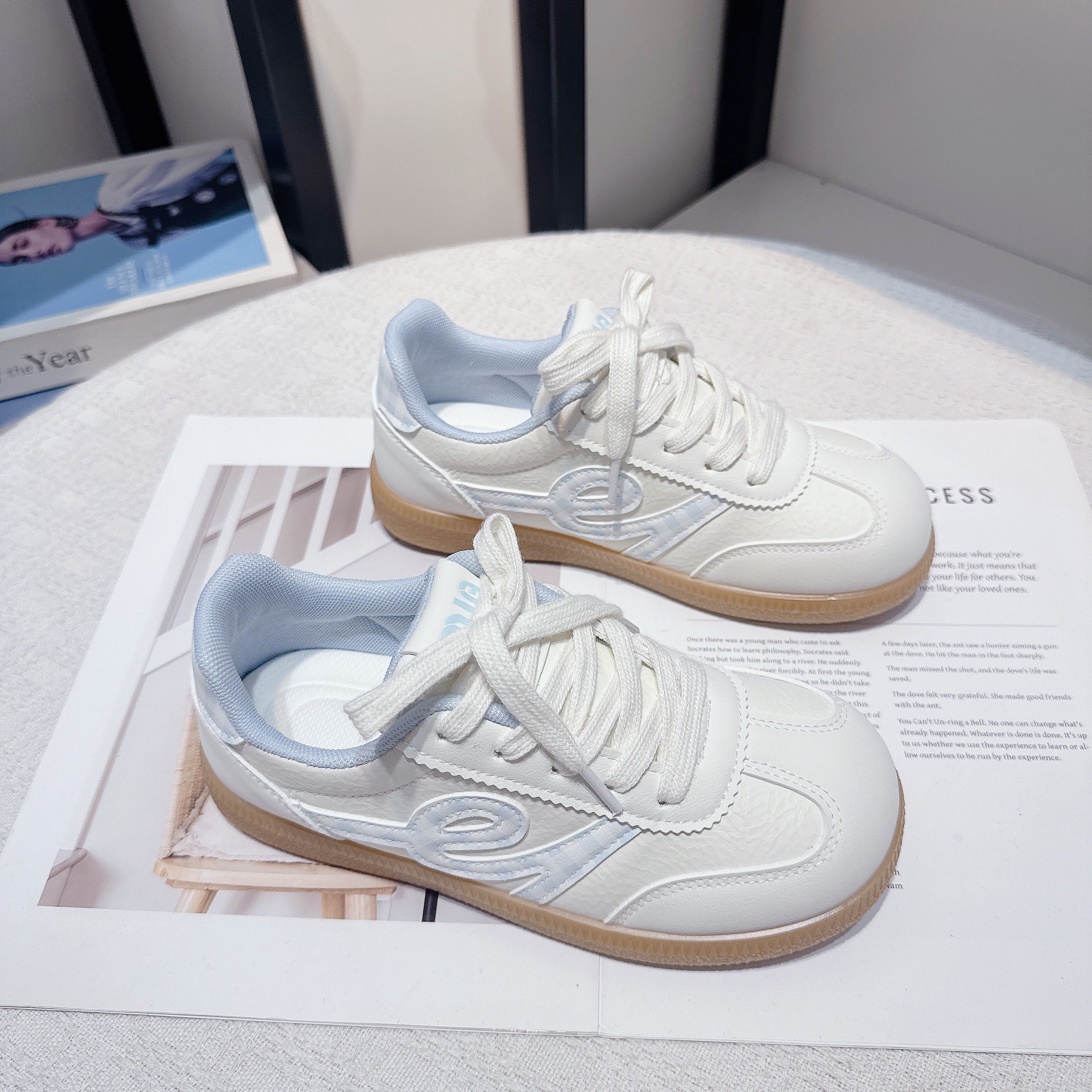 德训鞋女款2025年新款百搭透气休闲板鞋春秋爆款学生小白鞋运动鞋,女鞋,德训鞋,淘宝优惠券,粉丝福利购,淘宝优惠卷