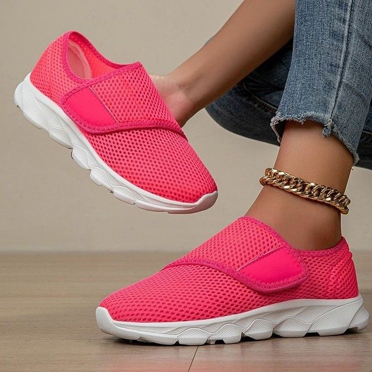 大码网面透气女鞋休闲鞋平底单鞋一脚蹬轻便舒适鞋女士休闲鞋,女鞋,浅口单鞋,淘宝优惠券,粉丝福利购,淘宝优惠卷