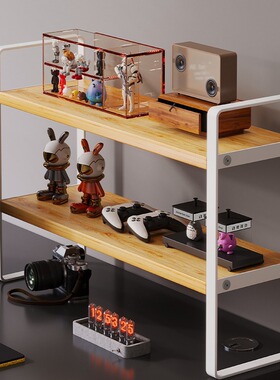 桌面书架置物架桌上家用收纳架学生书桌小架子多层简易柜子分层架