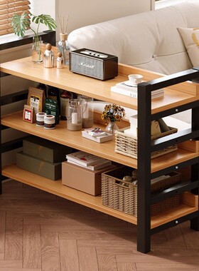 客厅沙发旁置物架子高级感矮架子边柜收纳架展示架储物柜简易书架