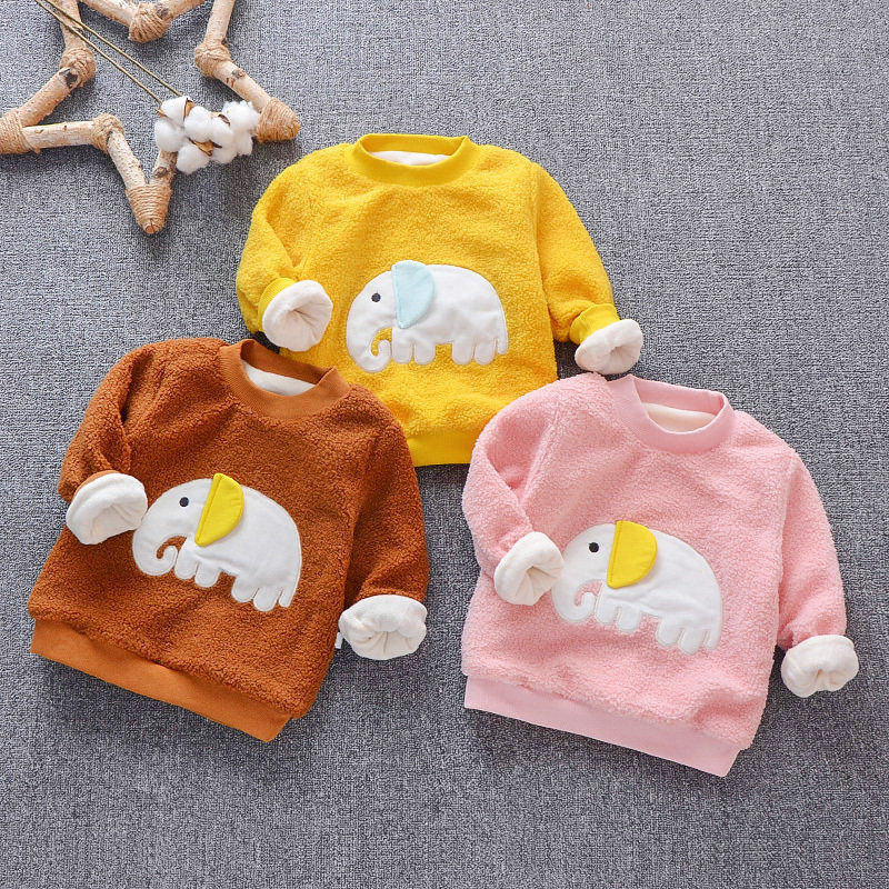 女童加绒上衣冬装加厚套头衫2-3-4岁儿童卫衣韩版洋气打底衫绒面0在类目 童装/婴儿装/亲子装, 卫衣/绒衫中 - 来自Buy2taobao.com提供专业的淘宝代购服务
