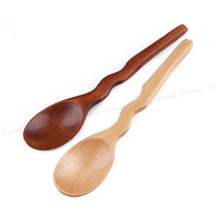 日式曲线勺 手工勺 环保日式勺儿童蜂蜜搅拌勺甜品勺子