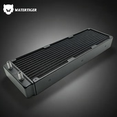 360铝排 120x3风扇位散热排 45mm厚360铝制水冷排 加厚型散热器