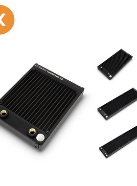 EK-CoolStream SE140/SE280/560电脑水冷排14CM风扇位纯铜散热排