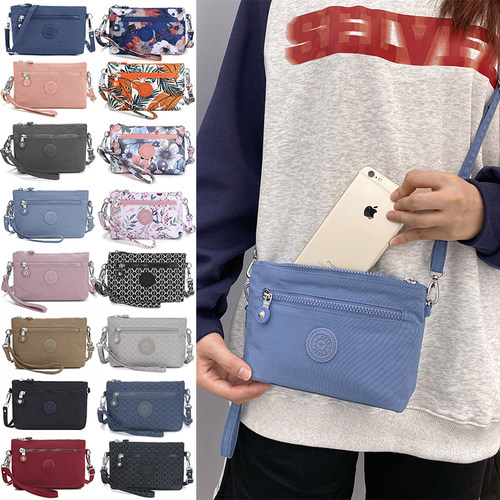 Mindesa斜挎小方包尼龙布手机包