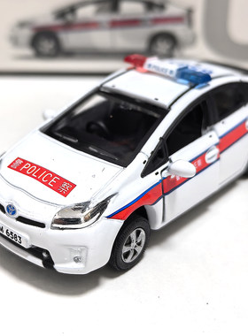 香港警车模型摆件微影合金164