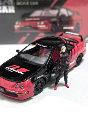香港ERACar品牌1：64仿真合金小车模型摆件本田INTEGRA Type-R