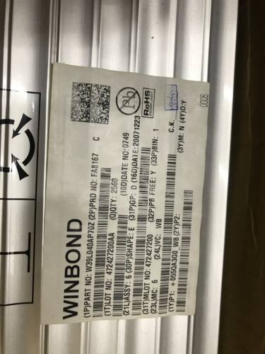 100PCS 原厂原装 承诺假一罚十 W39L040AP70Z 每购买1件=100PCS