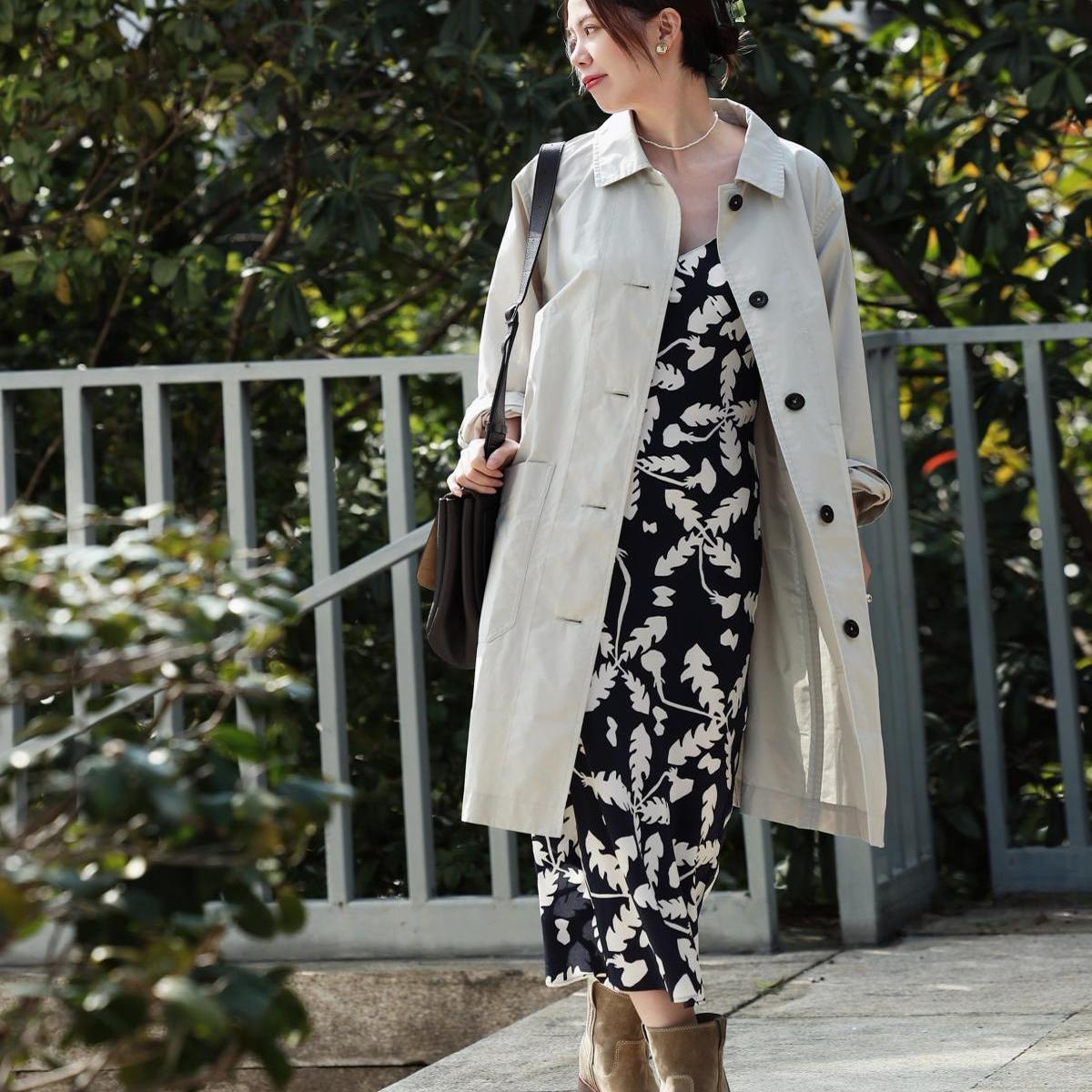 btbstudio 英系实穿派 轻便不易皱进口高支棉随身直身剪裁风衣