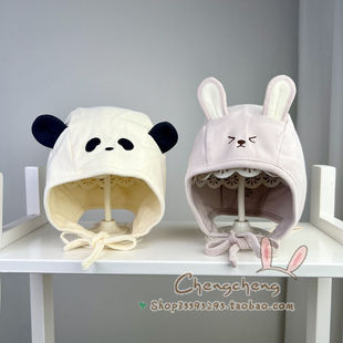 新男女宝宝婴儿童动物zoo乐园可爱套头纯棉帽子 木然良品秋季 包邮