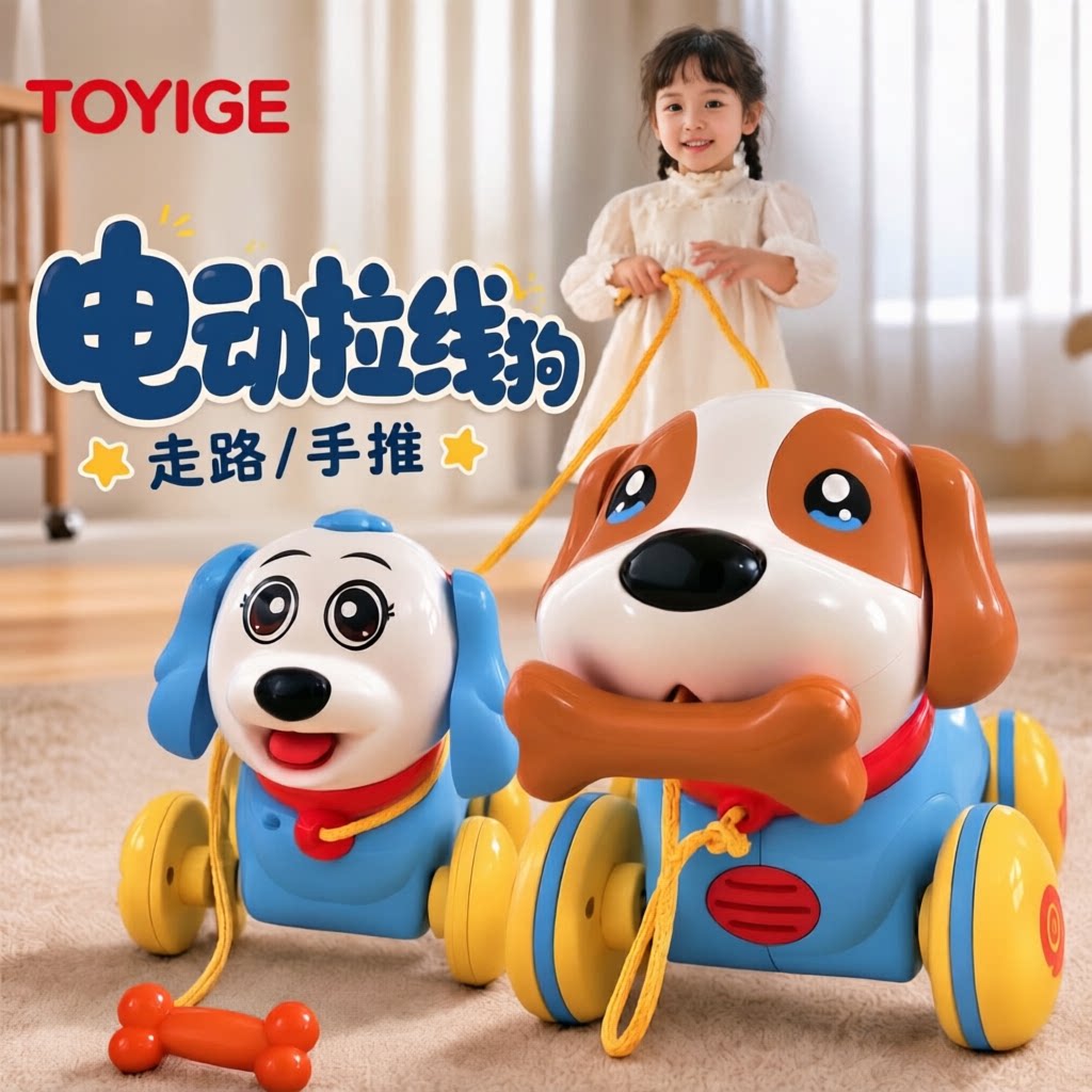 儿童智能感应拉线玩具狗