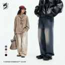 嘻哈街舞风牛仔裤 US联邦街牌刺绣重磅裤 洗水做旧竹节纯棉亲肤美式