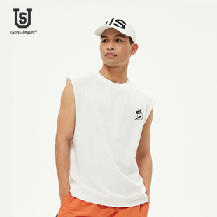 夏季 美式 街头街舞健身t恤 砍肩背心 US联邦街牌龙年纪念款