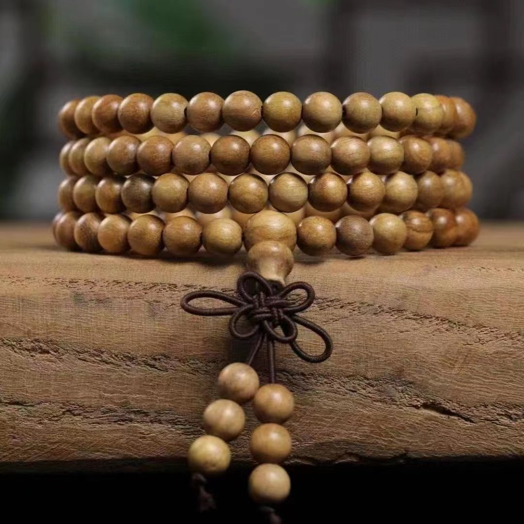 印尼巴布亚奶香木沉香手串108颗佛珠念珠8mm男女手饰品