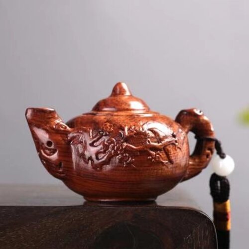 花梨木把把胡木雕挂件红木茶壶木质手玩把件实木摆件明清文玩吊坠