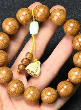 六道木手串降龙木九道木搭配莲子佛珠文玩男女士款檀香木手链礼物