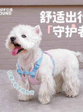 TUFFHOUND 它愿狗狗背心式胸背遛狗绳小型犬牵引绳狗胸背带中型犬