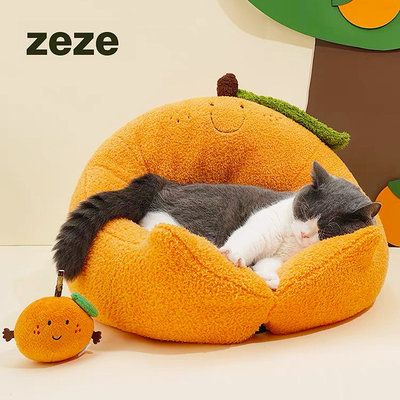 zeze橘子猫窝冬季保暖通用