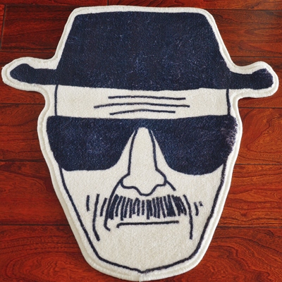 一只可爱的老白头儿地垫