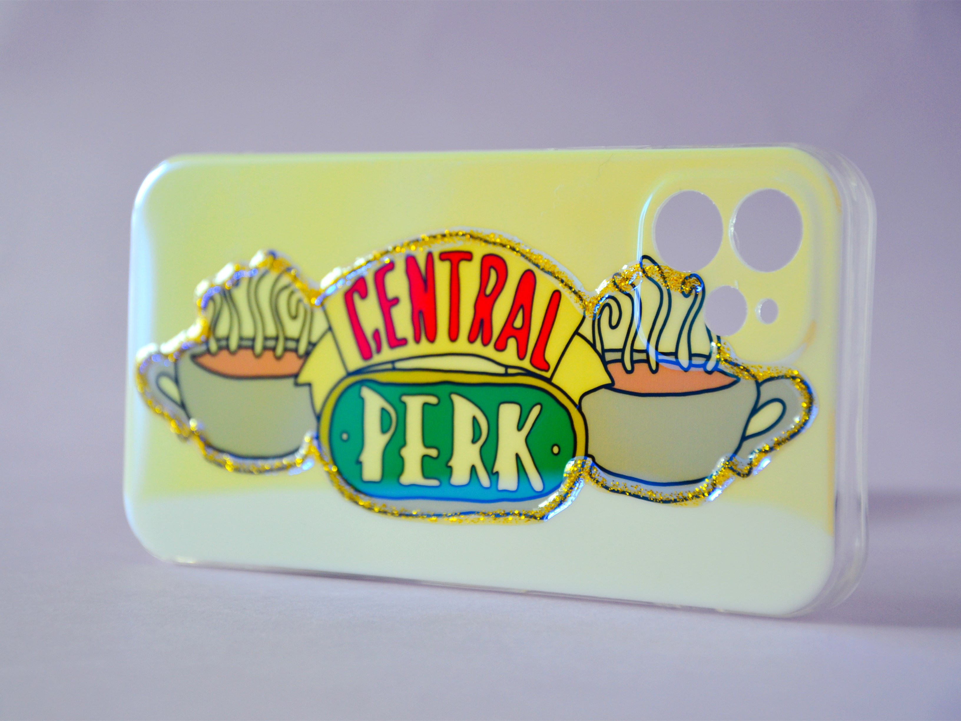 可爱亮片镭射滴胶小清新