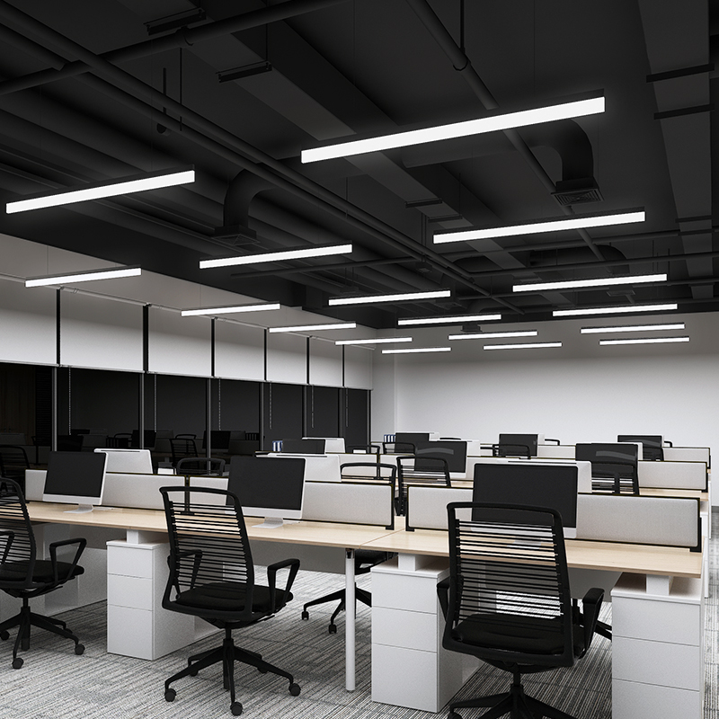 LED长条灯现代简约办公室吊灯