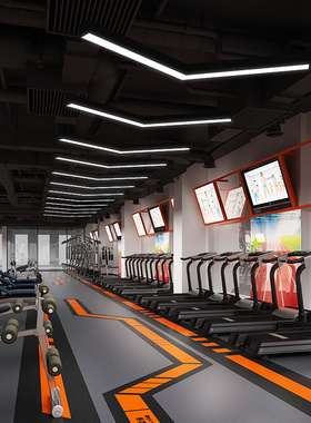 v形箭头灯LED造型灯办公室健身房网咖店铺商场走廊过道工业风吊灯