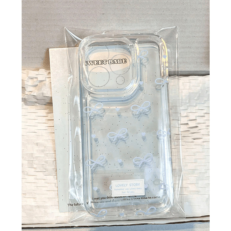 蓝蝴蝶结适用苹果11PROMAX手机壳iPhone15创意14透明13软壳12小众,个性定制/设计服务/DIY,手机壳/保护套定制,淘宝优惠券,粉丝福利购,淘宝优惠卷