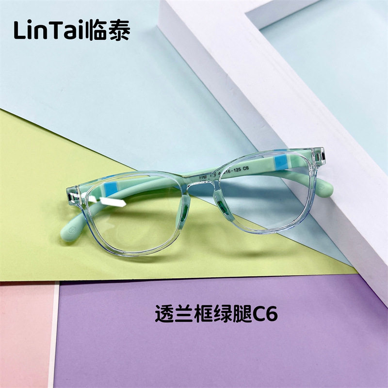 儿童镜TRD-06新款时尚眼镜架超轻鼻托防蓝光眼镜度数可配平光镜