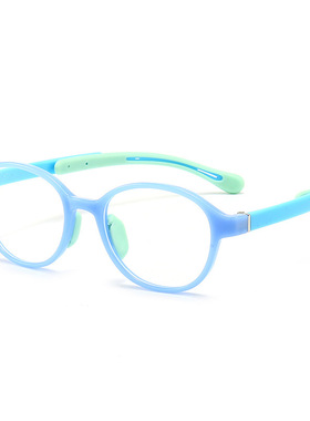 新款时尚儿童防蓝光眼镜小孩抗蓝光TR90平光眼镜个性方框 91050