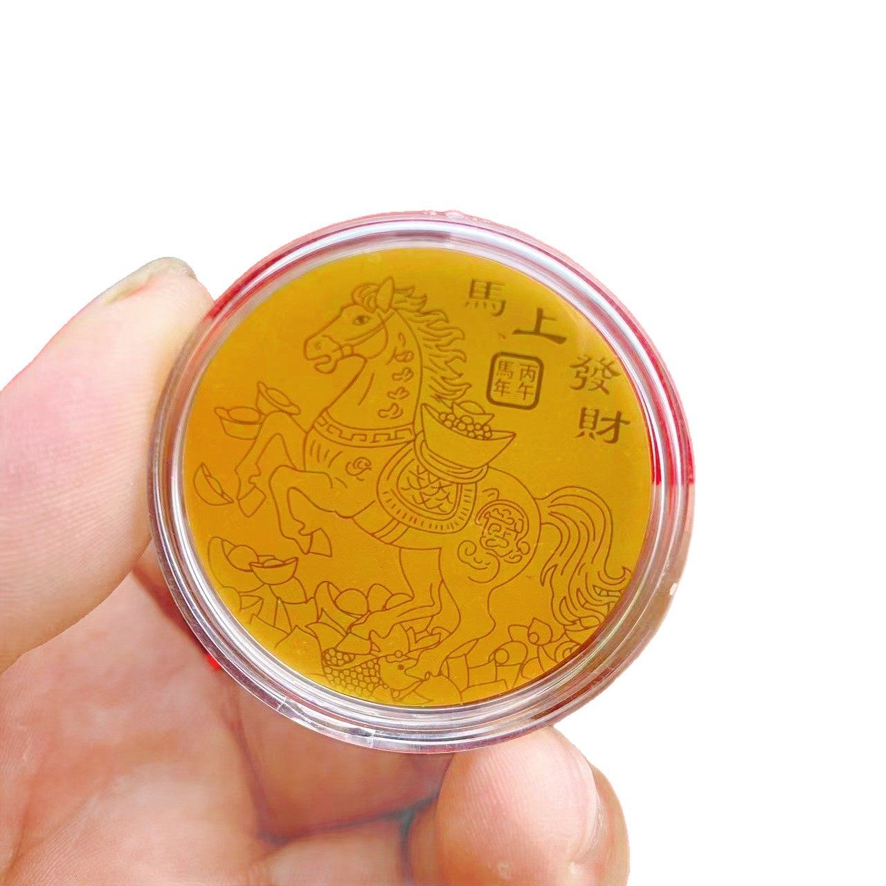 2026马年仿金箔开运金币招财钱母红包利是封新年直播福利随手礼品