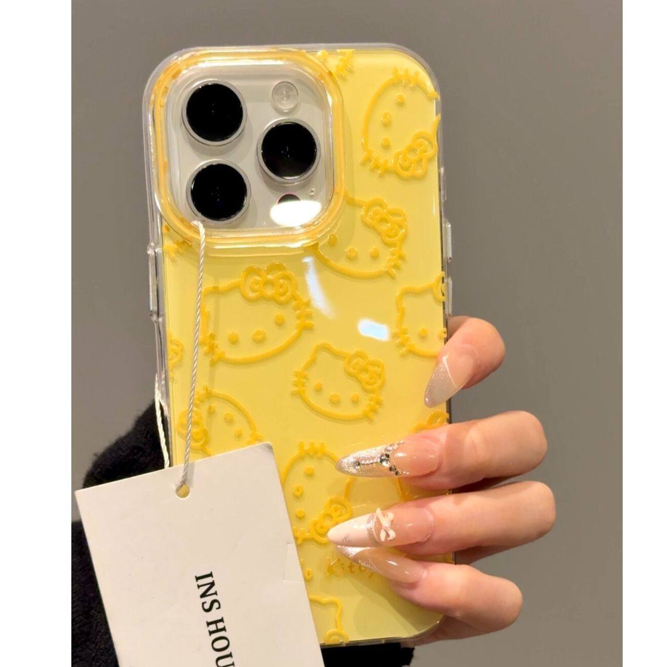 线条KT猫适用苹果16promax手机壳15pro新款14女13/12/17/xr/xsmax,个性定制/设计服务/DIY,手机壳/保护套定制,淘宝优惠券,粉丝福利购,淘宝优惠卷