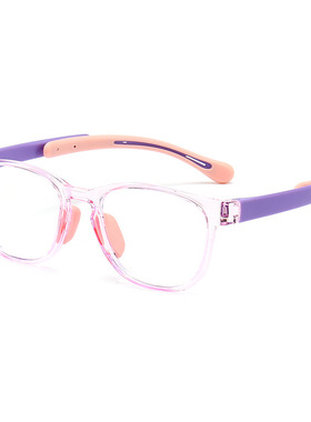 2026新款儿童双色防蓝光眼镜学生网课护目镜抗蓝光镜框  91043