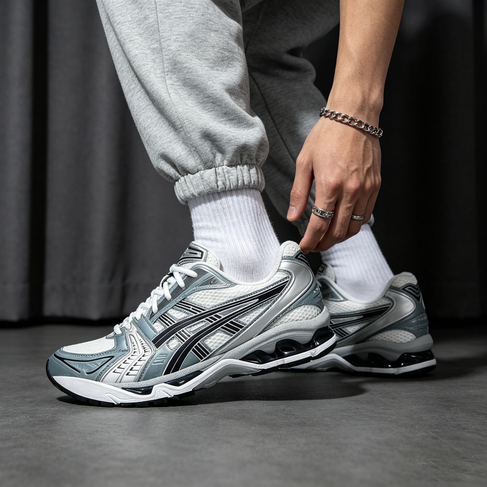 Kayano14联名网面透气跑步鞋