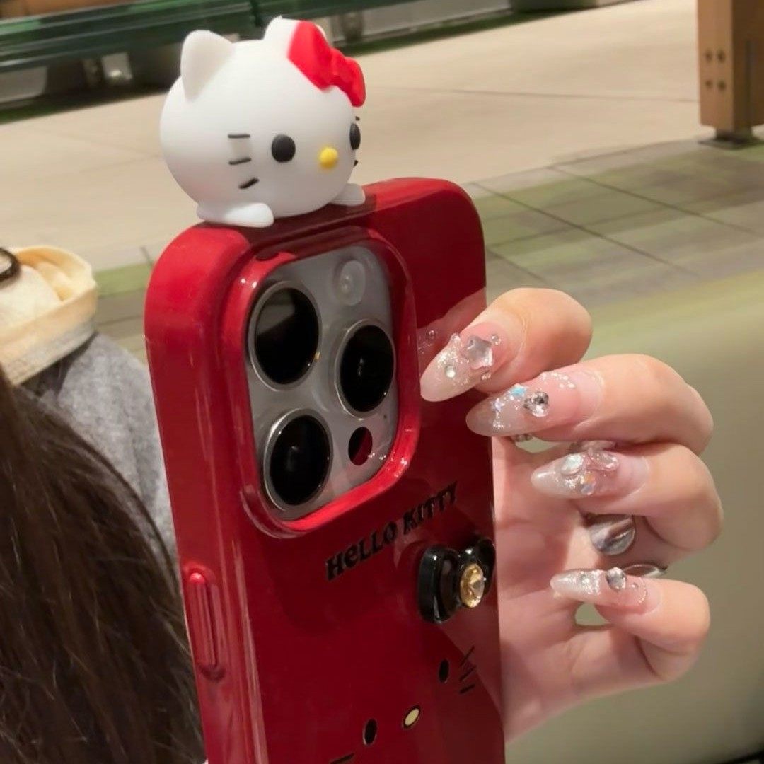 KT公仔苹果16ProMax手机壳iPhone15Pro新13女款12软套14亮面XR潮,个性定制/设计服务/DIY,手机壳/保护套定制,淘宝优惠券,粉丝福利购,淘宝优惠卷