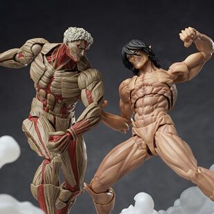 山口式进击的巨人艾伦带特典铠之巨人莱纳可动手办模型玩具摆件